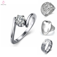 Custom Stainless Steel Silver Ring Designs For Girl, Stainless Steel Silver Ring